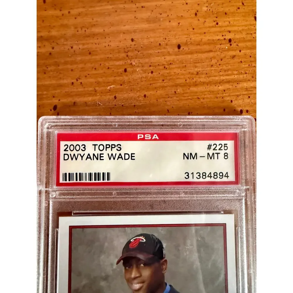 2003-04 Topps Dwyane Wade #225 Rookie RC PSA 8 NM-MT Miami Heat HOF